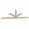 Ekena Millwork Richland Smooth Timber Gable Bracket, Douglas Fir, 108"W x 22"H x 1 1/2"D x 3 1/2"F, 5/12 Pitch GBW108X22X0204RIC00SDF - alternate 4